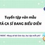 Tả Một Ca Sĩ Biểu Diễn