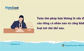 Ví Dụ Nguyên Tắc Tuân Thủ Pháp Luật